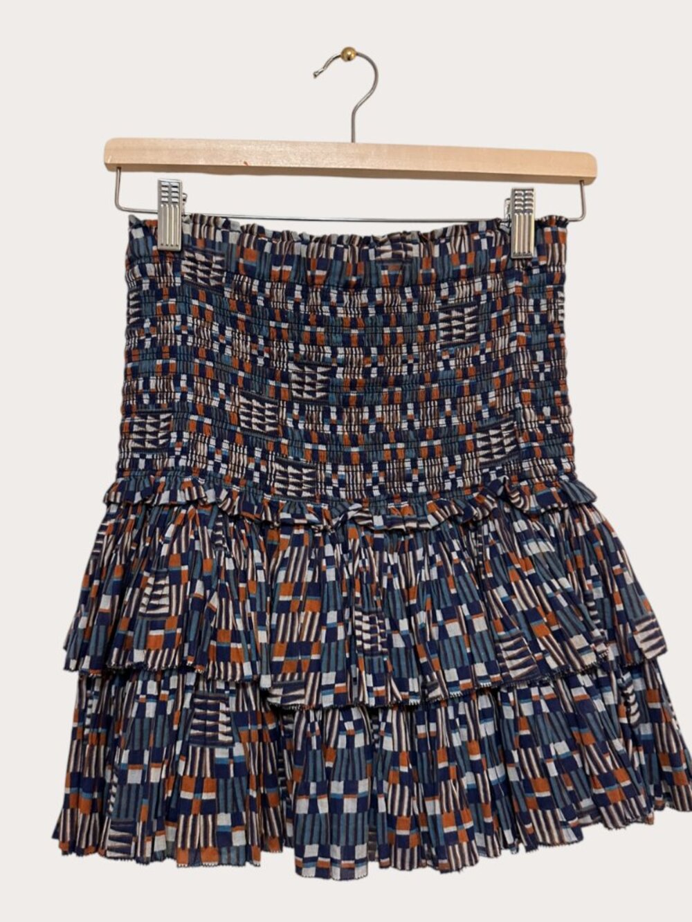 Isabel Marant - Étoile Naomi Shirred Tiered Mini Skirt-  Cotton - 27"